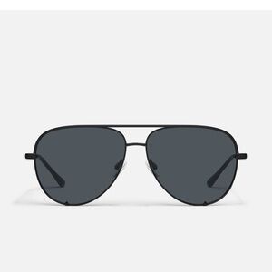 Quay Australia Black Aviator Sunglasses